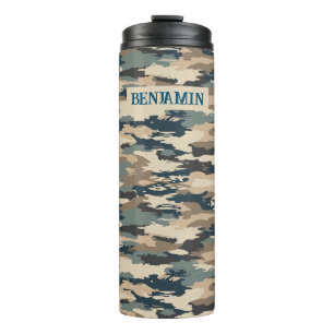 Thermal Tumbler Military Camouflage Muster Thermosbecher