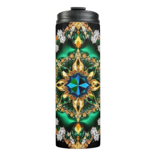 Thermal Tumbler mit brasilianischen Farben Thermosbecher