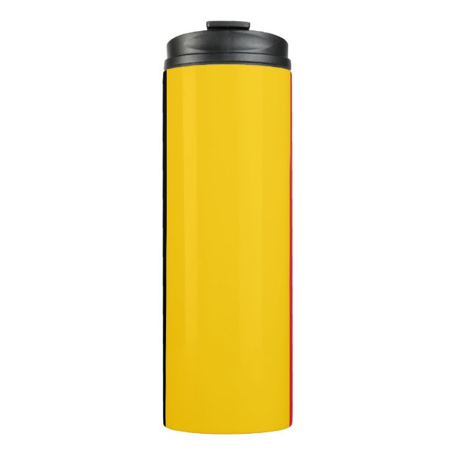 Thermal Tumbler mit der Flagge Belgiens Thermosbecher (Vorderseite)