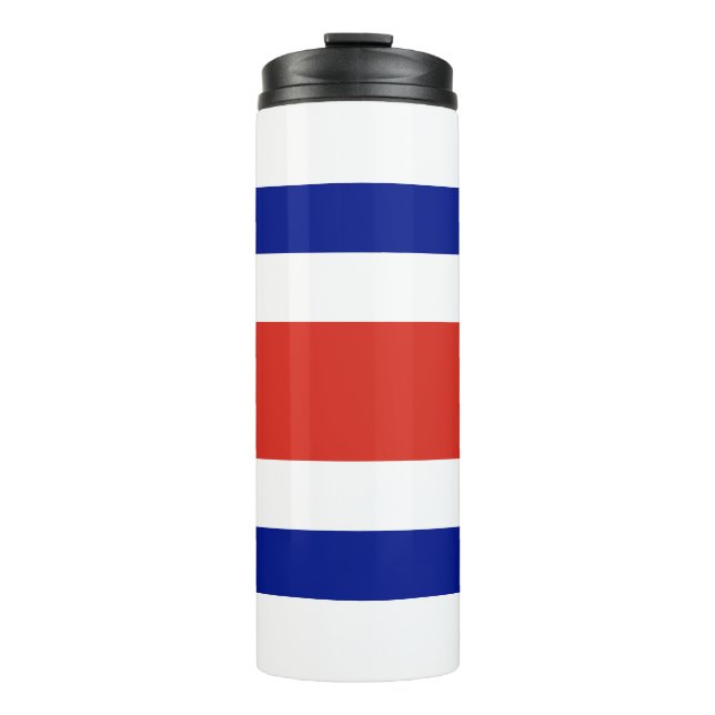 Thermal Tumbler mit der Flagge Costa Ricas Thermosbecher (Vorderseite)