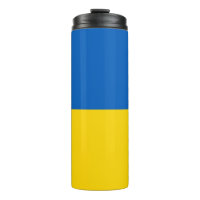 Thermal Tumbler mit der Flagge der Ukraine