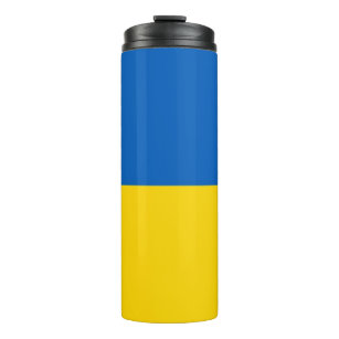 Thermal Tumbler mit der Flagge der Ukraine Thermosbecher