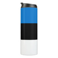Thermal Tumbler mit der Flagge Estlands