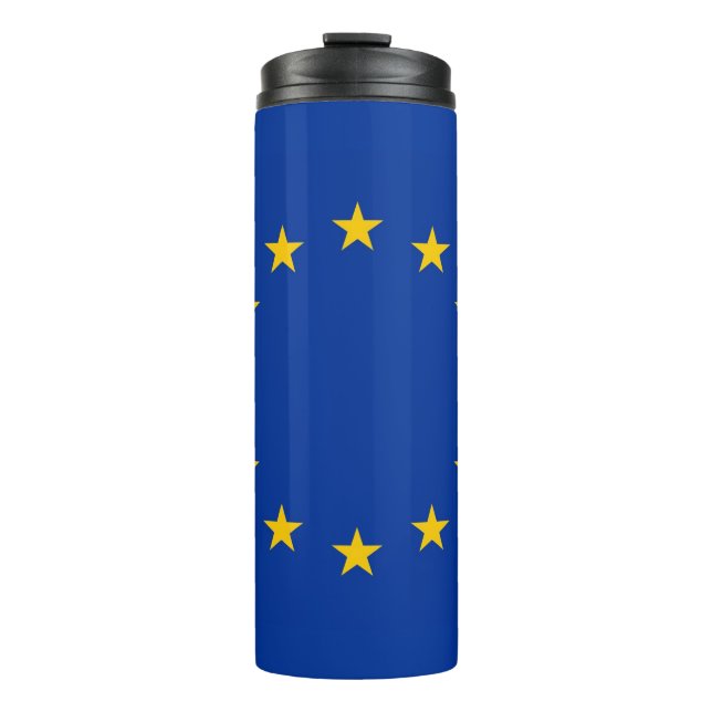 Thermal Tumbler mit der Flagge Europas Thermosbecher (Vorderseite)