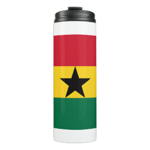 Thermal Tumbler mit der Flagge Ghanas Thermosbecher