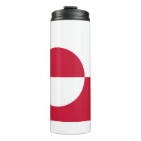 Thermal Tumbler mit der Flagge Grönlands