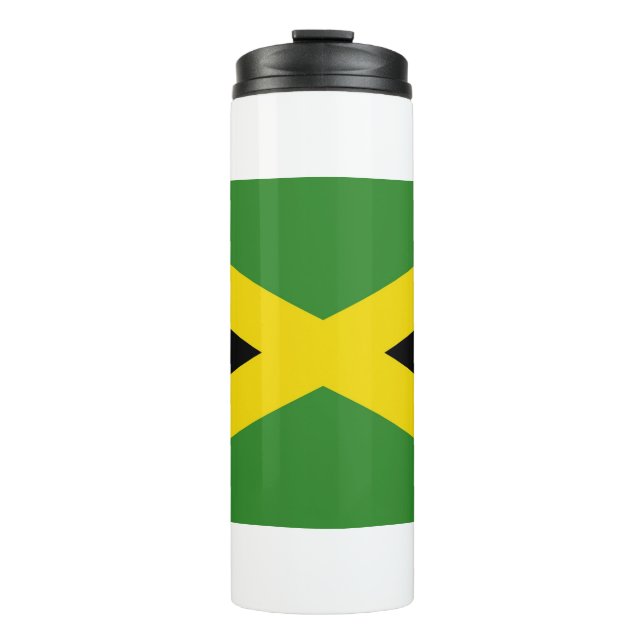 Thermal Tumbler mit der Flagge Jamaikas Thermosbecher (Vorderseite)