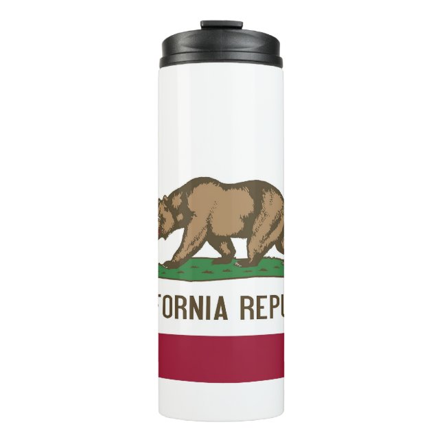 Thermal Tumbler mit der Flagge von California Staa Thermosbecher (Vorderseite)
