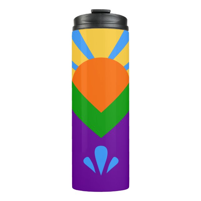 Thermal Tumbler mit der Flagge von Manitou Springs Thermosbecher (Vorderseite)