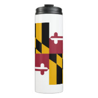 Thermal Tumbler mit der Flagge von Maryland, USA