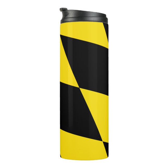 Thermal Tumbler mit Fahne von München, Deutschland Thermosbecher (Nach rechts gedreht)