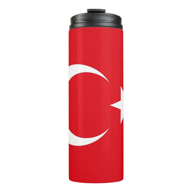Thermal Tumbler mit Flagge der Türkei Thermosbecher (Vorderseite)