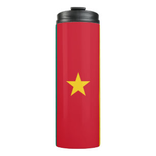 Thermal Tumbler mit Flagge Kameruns Thermosbecher