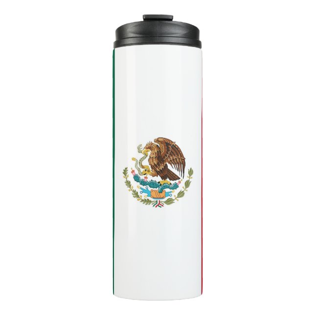 Thermal Tumbler mit Flagge von Mexiko Thermosbecher (Vorderseite)