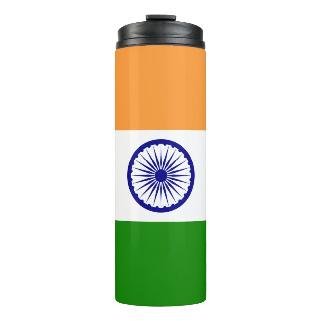 Thermal Tumbler mit indischer Flagge Thermosbecher (Vorderseite)