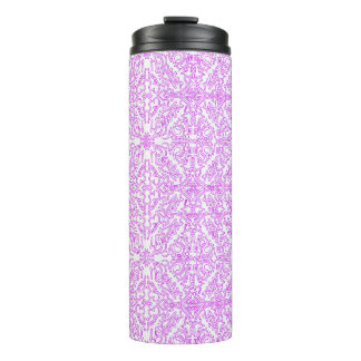 Thermal Tumbler Soft Pink Dream Mandala pattern  Thermosbecher