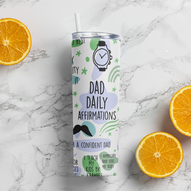 Thermal Tumbler Vaters tägliches Affirmationsgesch Thermosbecher (Von Creator hochgeladen)