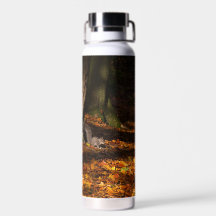 Thermalflasche mit einem Foto Eichhörnchen