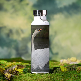 Thermalflasche mit einem Foto Schwan Trinkflasche