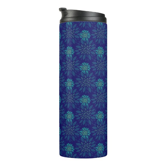 Thermaltumbler florales Muster Thermosbecher (Nach rechts gedreht)