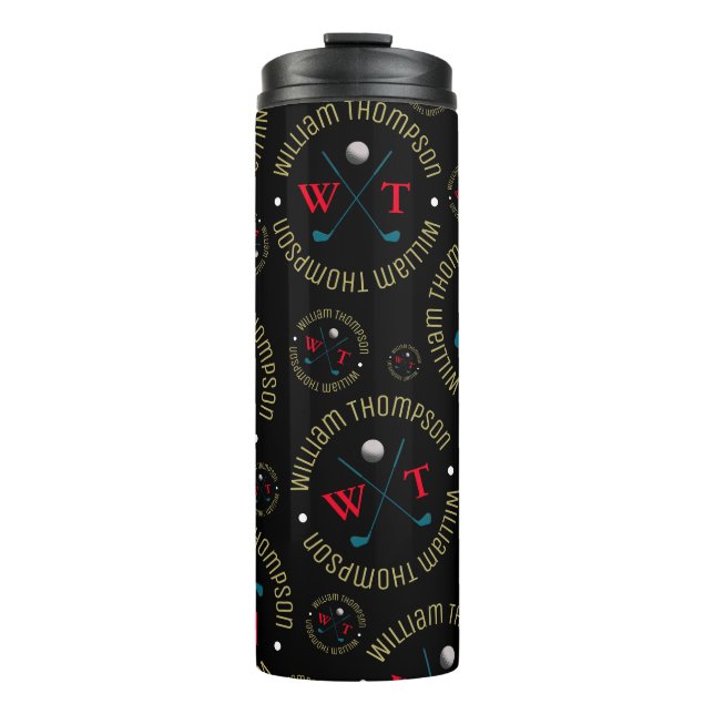 Thermaltumbler für einen Golfer Thermosbecher (Vorderseite)