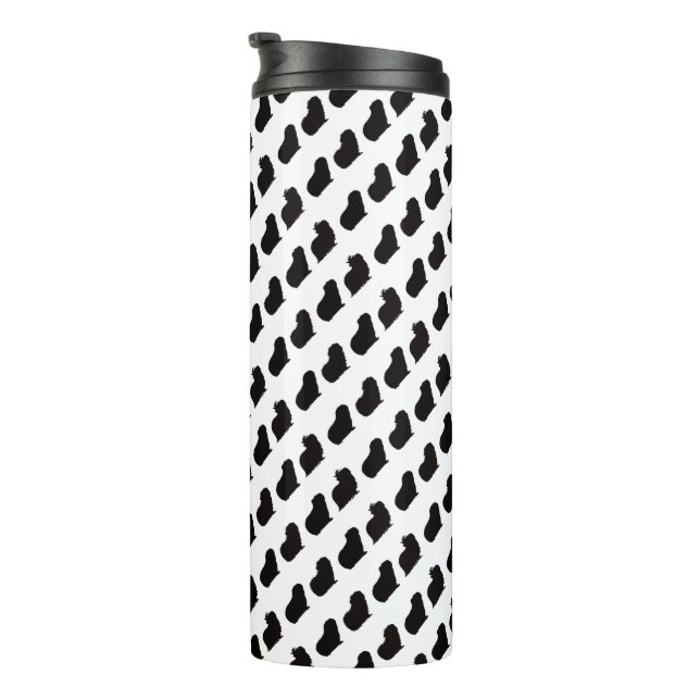 Thermaltumbler-Guinea Schweine-Silhouette Thermosbecher (Nach rechts gedreht)