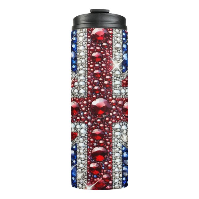 Thermaltumbler mit Britischen Farben Thermosbecher (Vorderseite)