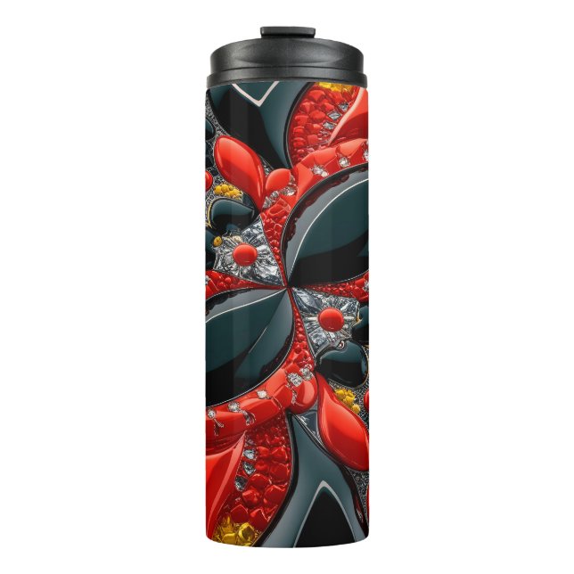 Thermaltumbler mit deutschen Farben Thermosbecher (Vorderseite)