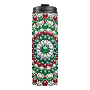 Thermaltumbler mit italienischen Farben Thermosbecher