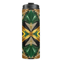 Thermaltumbler mit jamaikanischen Farben