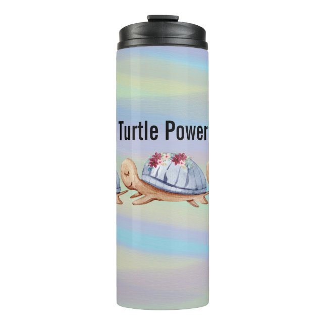 Thermaltumbler mit Schildkröten Thermosbecher (Vorderseite)
