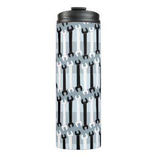 Thermaltumbler mit senkrechten Schraubenmuster Thermosbecher