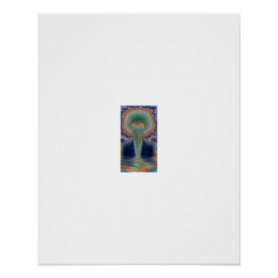 Thermalvisionsanzug-Figur Wasser Poster