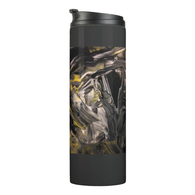 Thermalwäscher mit abstraktem Kunstdesign Thermosbecher (Nach rechts gedreht)