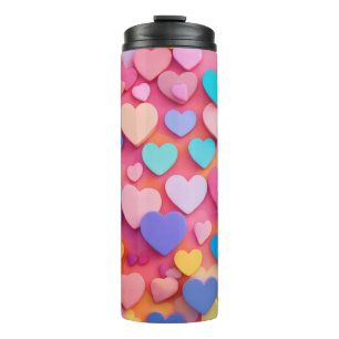Thermalwasser Flasche mit Herzdesign