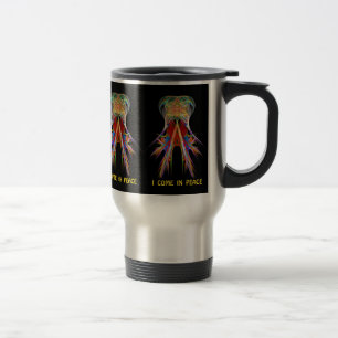 Thermische Tasse:  Alien-Besucher - "ich komme in Reisebecher