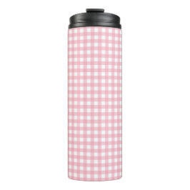 Thermischer Tumbler, rosa und weiß Thermosbecher
