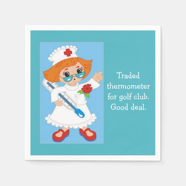 Thermometer für Golf Club - Gutes Geschäft Serviette (Vorderseite)