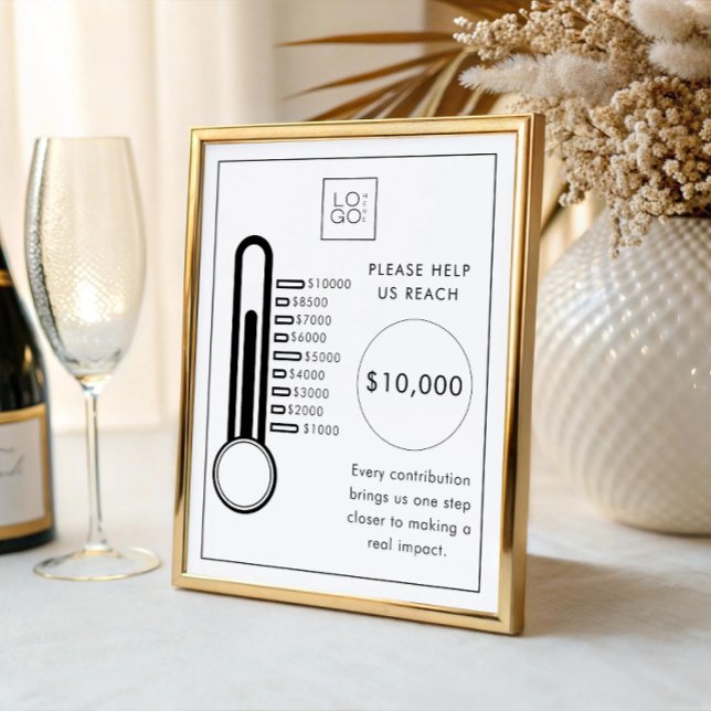 Thermometer-Spendenaktions-Spendenziel-Tracker-Sch Poster (Von Creator hochgeladen)