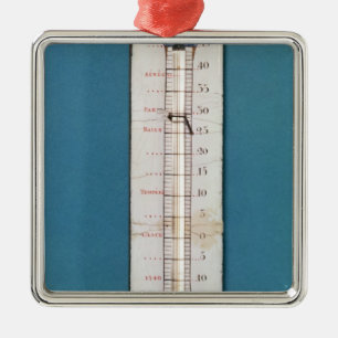 Thermometer übergestiegen mit einer phrygian Müt Ornament Aus Metall