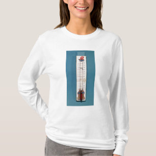 Thermometer übergestiegen mit einer phrygian Müt T-Shirt