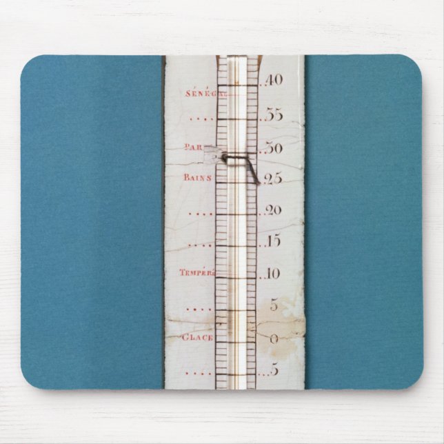 Thermometer übergestiegen mit einer phrygian Mütze Mousepad (Vorne)