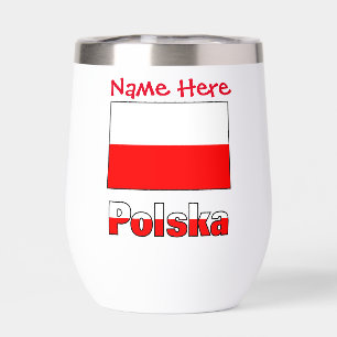 Thermomètre personnalisé Polska et drapeau polonai