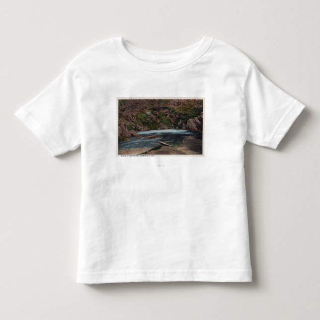 Thermopolis, WY - Big Horn-Quellen-Ansicht Kleinkind T-shirt (Vorderseite)
