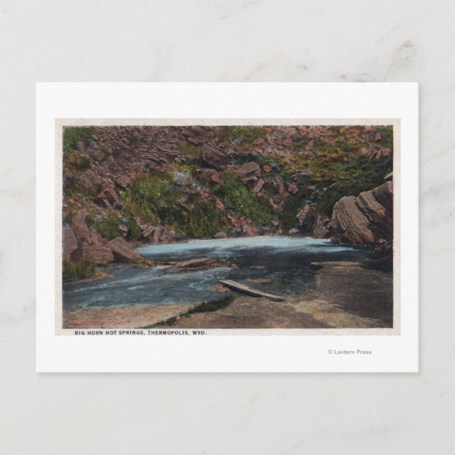 Thermopolis, WY - Hot Springs View Postkarte (Vorderseite)