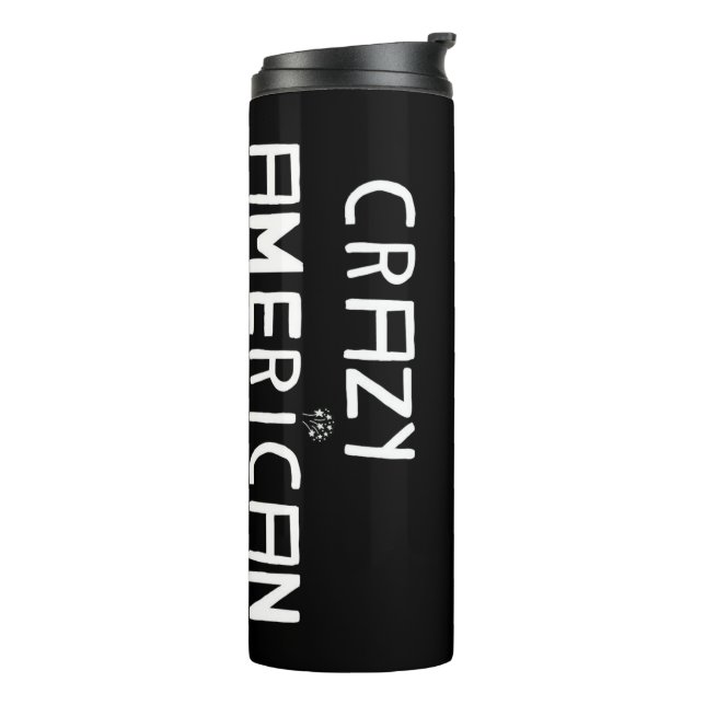 THERMOS für verrückte Amerikaner Thermosbecher (Nach links gedreht)