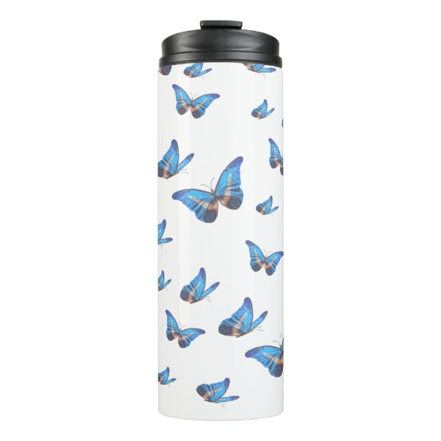 Thermos papillon bleu (Devant)
