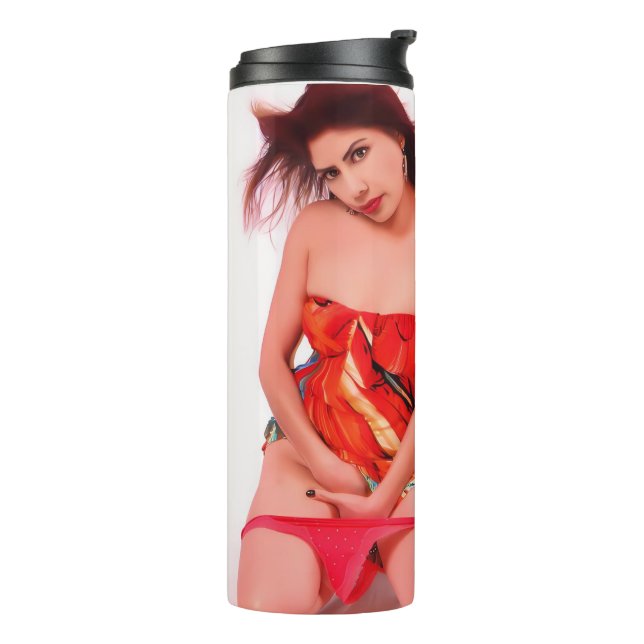 Thermosbecher | warm oder cool mit mir (Nach links gedreht)