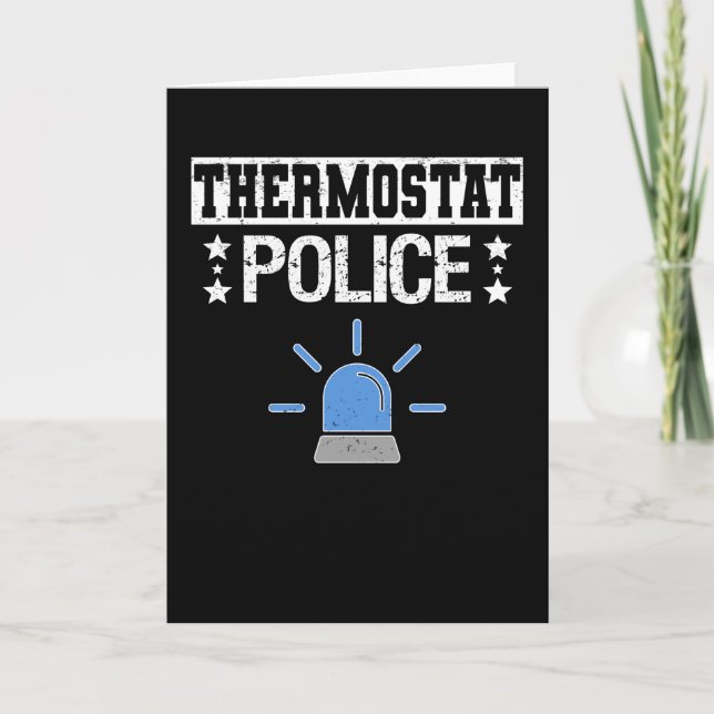 Thermostat-Büromheizung Sommertemperatur Karte (Vorderseite)