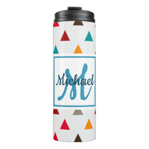 Thermotasse - Personalisierte Monogramm-Dreiecke Thermosbecher